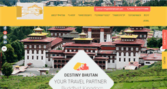 Desktop Screenshot of destinybhutan.com
